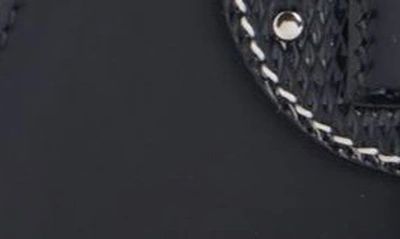 Shop Balmain Guitar Rubberized Crossbody Bag In Black