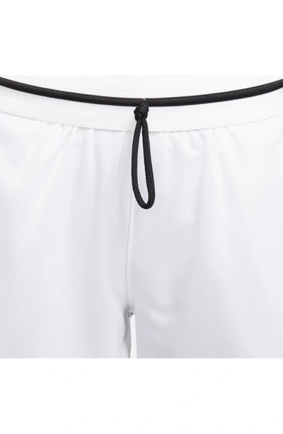 Shop Nike Dri-fit Isofly Basketball Shorts In White/ Black/ Black