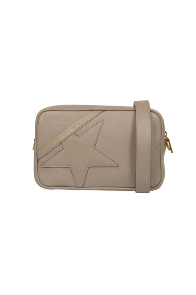 Shop Golden Goose Large Star Shoulder Bag In Ash
