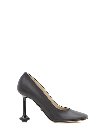 Shop Loewe High-heeled Shoe In Black