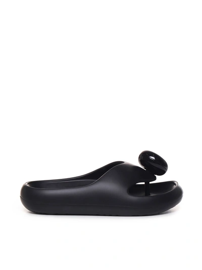 Shop Loewe Lightweight Foam Flip-flop Slipper In Black