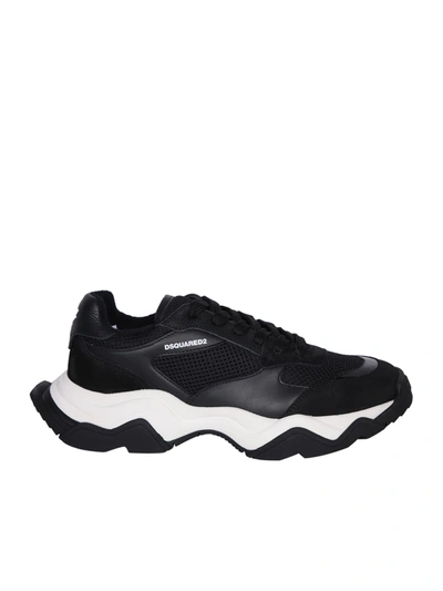 Shop Dsquared2 Wave Black Sneakers