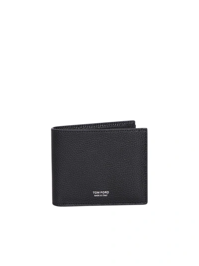 Shop Tom Ford Bi-fold Black/silver Wallet