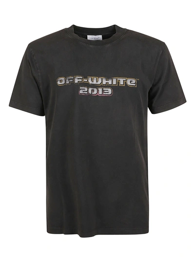 Shop Off-white Digit Bacchus Slim T-shirt In Black/multicolor