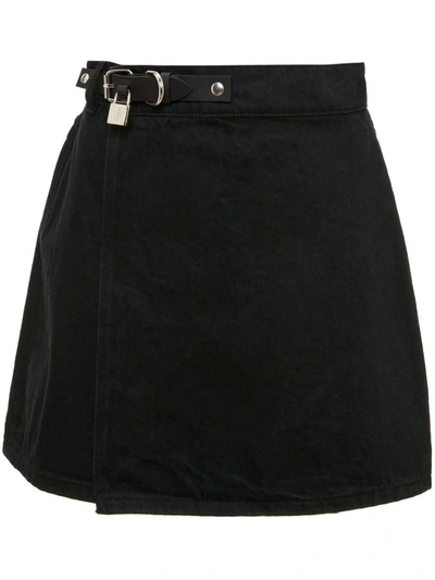 Shop Jw Anderson J.w. Anderson Black Cotton Skirt In Default Title