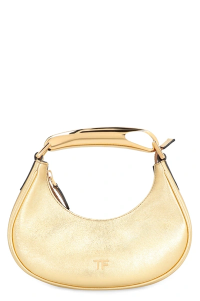 Shop Tom Ford Hobo Bag In Leather In Gold