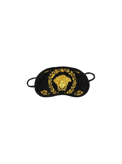 Shop Versace Night Mask In Nero E Oro