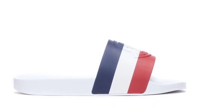 Shop Moncler Slide In White