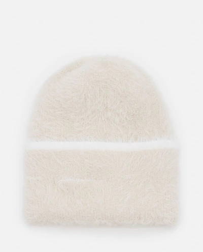 Shop Jacquemus Le Bonnet Neve Beanie Hat In White