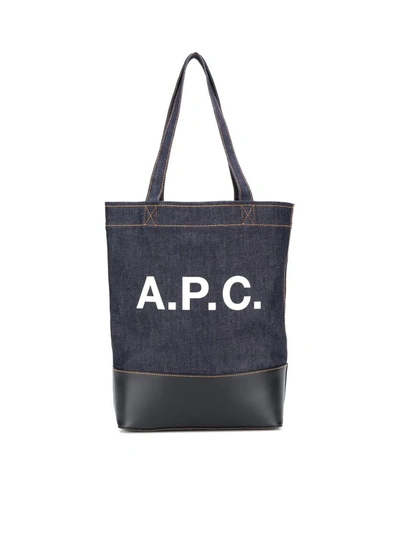 Shop Apc A.p.c. Totes Bag In Blue