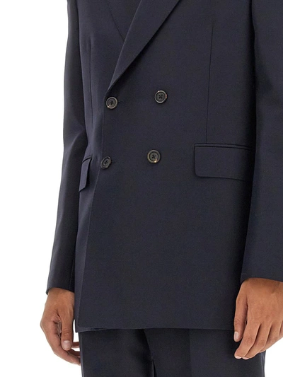 Alexander Mcqueen Double-breasted Jacket In Black