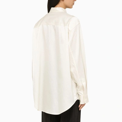Shop Ami Alexandre Mattiussi Ami Paris Ivory Shirt In White