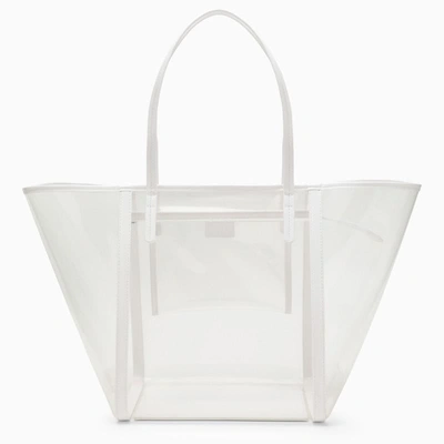 Shop By Far Club Tote Bag In White