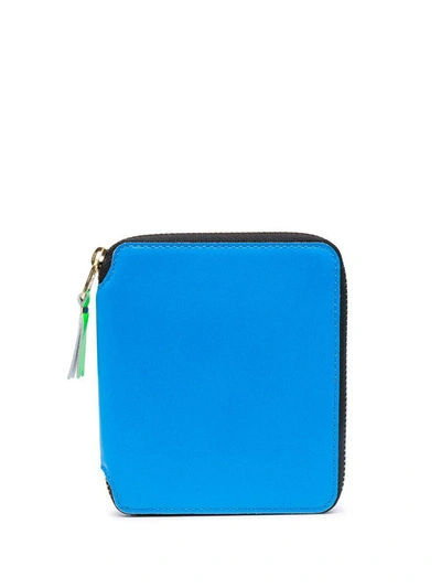 Shop Comme Des Garçons Super Fluo Wallet Accessories In Blue