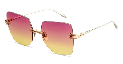 Shop Dita Sunglasses In Gold, Rose Gold