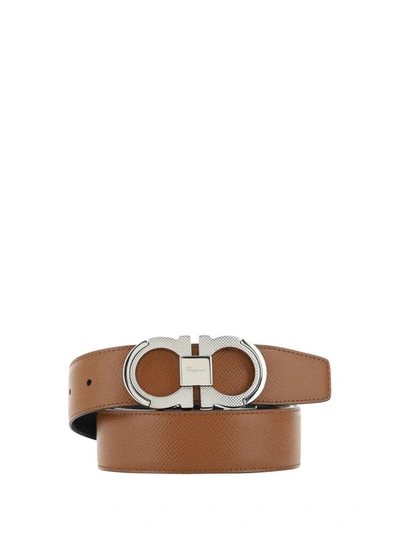 Shop Ferragamo Belts E Braces In Brown