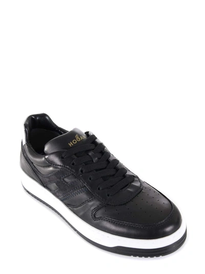 Shop Hogan "h630" Sneakers In Black