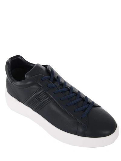 Shop Hogan "h580" Sneakers In Blue