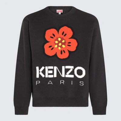 Shop Kenzo Black Cotton Boke Flower Jumper