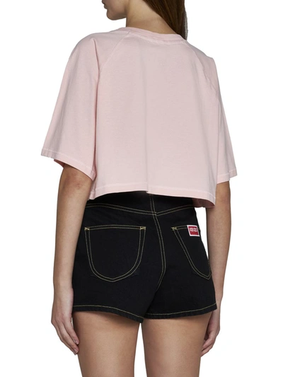 Shop Kenzo T-shirts And Polos In Faded Pink