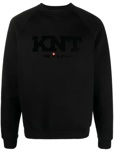 Shop Kiton Sweatshirt With Print In Black