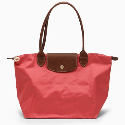 Shop Longchamp Coral Le Pliage Original S Bag In Pink