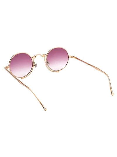 Shop Matsuda Sunglasses In Rosegold - Matte Black - Pink Gradient