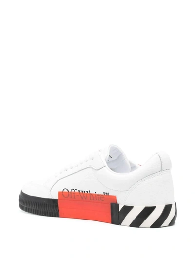 Shop Off-white Vulcanized Leather Sneakers