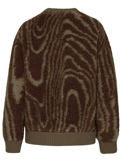 Shop Stella Mccartney Teddy Sweater In Brown Wool Blend