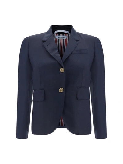 Shop Thom Browne Blazers & Vests In Navy