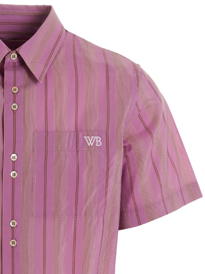 Shop Wales Bonner 'rhythm' Shirt In Purple