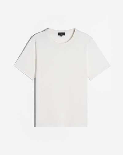 Shop Dunhill Cotton Cashmere Pique T-shirt In White