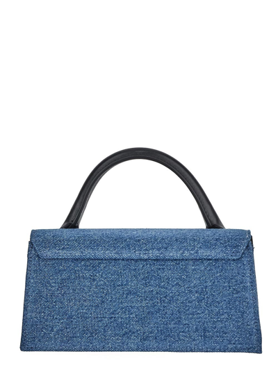 Shop Jacquemus Le Chiquito Long Bag In Blue