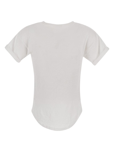 Shop Isabel Marant Étoile Logo T-shirt In White