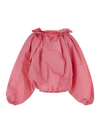 Shop Patou Iconic Volume Top In Pink