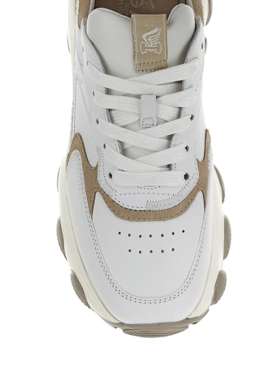 Shop Hogan Hyperactive Lace Up Sneakers In White