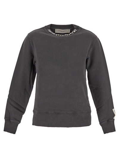 Shop Golden Goose Cotton Sweatshirt In Grey