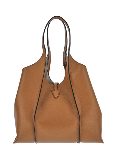 Shop Tod's T Timeless Shopping Bag In Brown