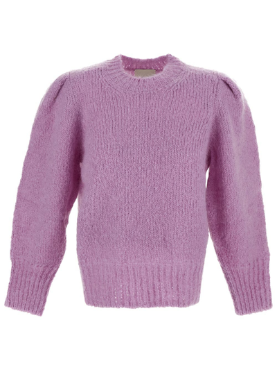Shop Isabel Marant Emma Mohair Knitwear In Lilac