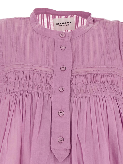 Shop Isabel Marant Étoile Cotton Dress In Pink