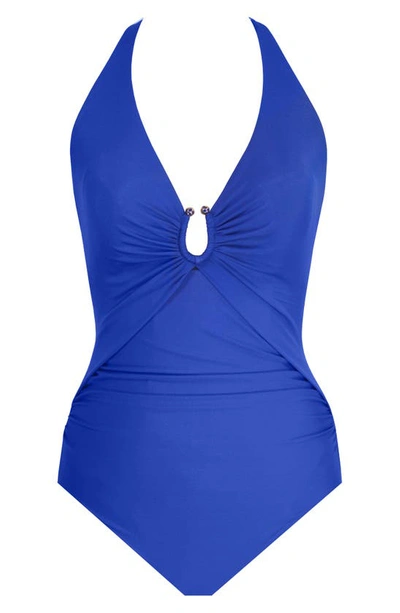 Shop Miraclesuit ® Razzle Dazzle Bling One-piece Swimsuit In Azul Blue