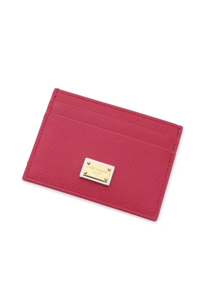 Shop Dolce & Gabbana Dauphine Leather Card Holder Women In Multicolor