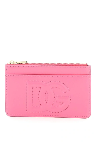 Shop Dolce & Gabbana Dg Logo Card Holder Women In Pink