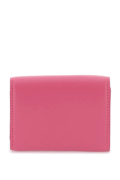 Shop Dolce & Gabbana Dg Logo French Flap Wallet Women In Pink