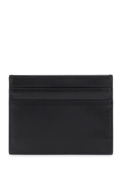 Shop Dolce & Gabbana Logo Leather Cardholder Men In Black