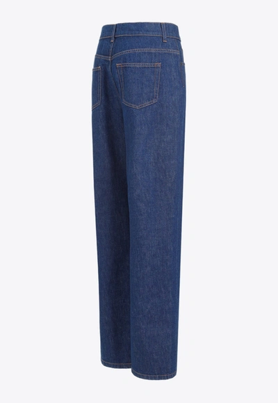 Shop The Row Borjis Straight-leg Jeans In Blue