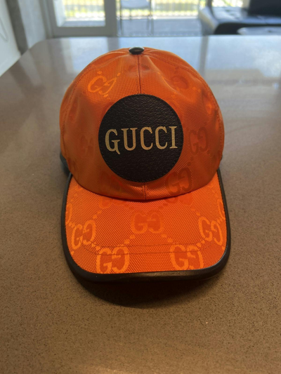 Pre-owned Gucci Off The Grid Hat Size M In Orange