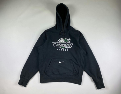 Pre-owned Nike Knights Soccer Hoodie Embroidere Logo In Black