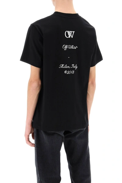Shop Off-white Crew-neck T-shirt With 23 Logo Men In Black