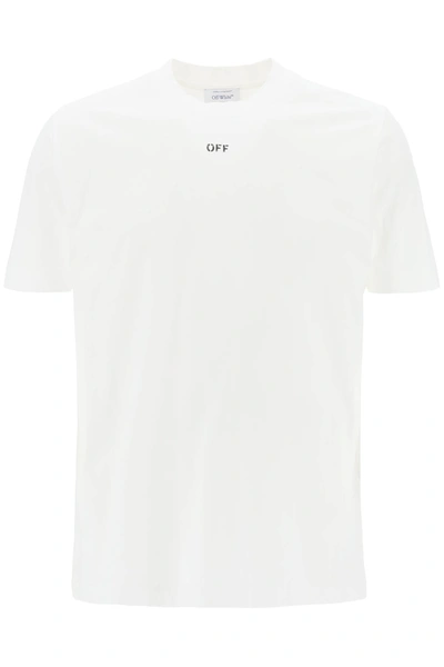 Shop Off-white Crew-neck T-shirt With Off Print Men